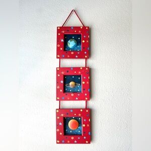Planet Space wood kids tiles